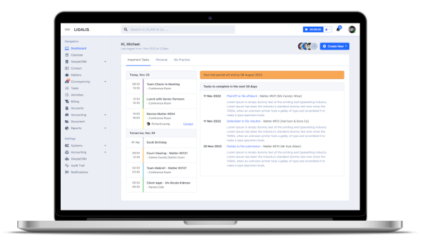 LAW FIRM ACCOUNTING SOFTWARE LIGALIS